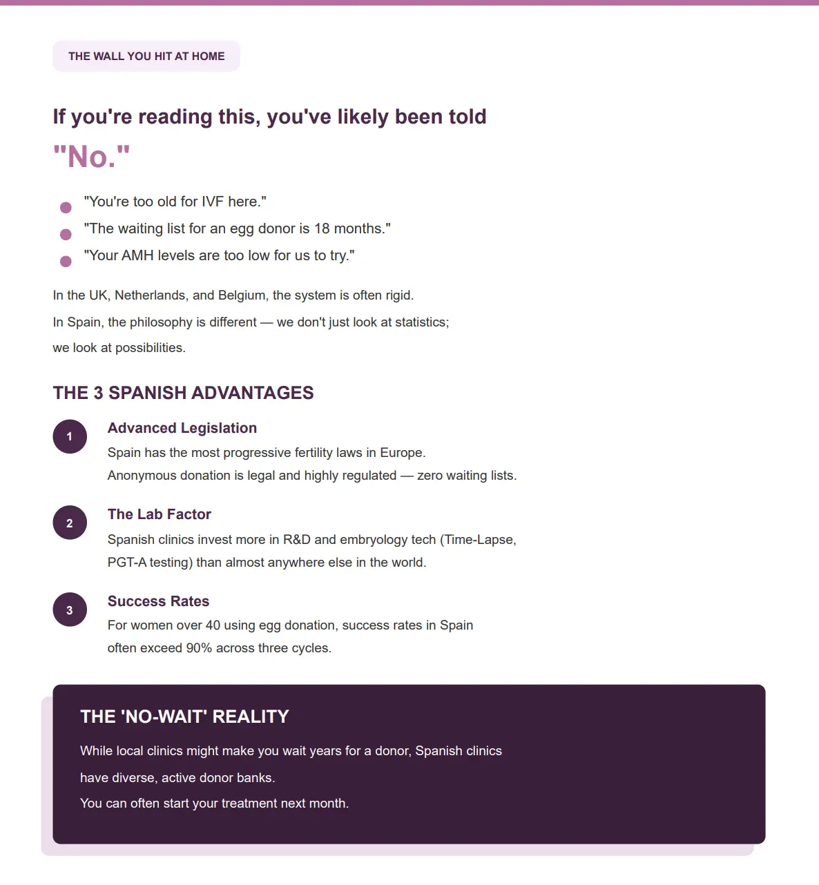 Preview of the free MatchedFertility guide for treatment in Spain