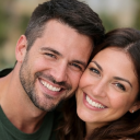 Happy couple who found fertility guidance